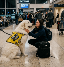 Emotional Encounters: How Holly Comforts Travelers and&nbsp;Staff