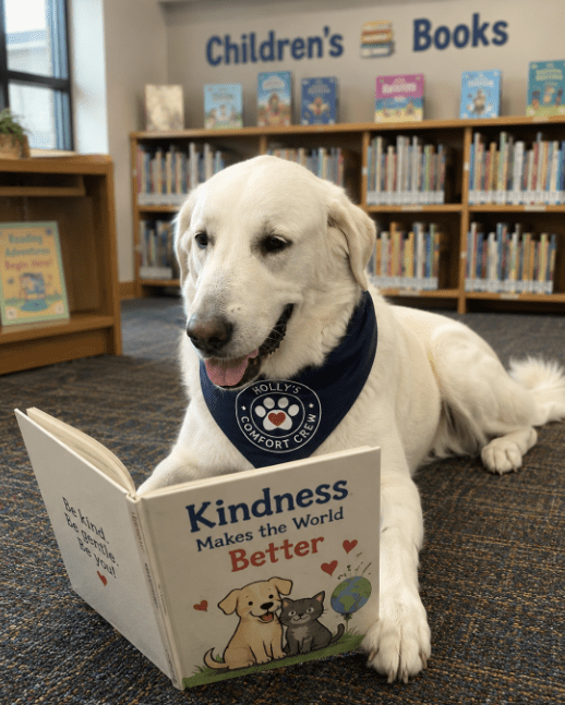 Storytime Adventures with Therapy Dog&nbsp;Holly